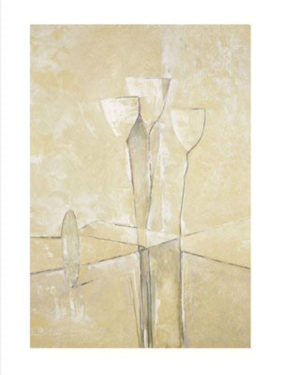 Beige on Beige II by Werner Eick Wall Art Décor 27 1/2 x 19 3/4 Art Print